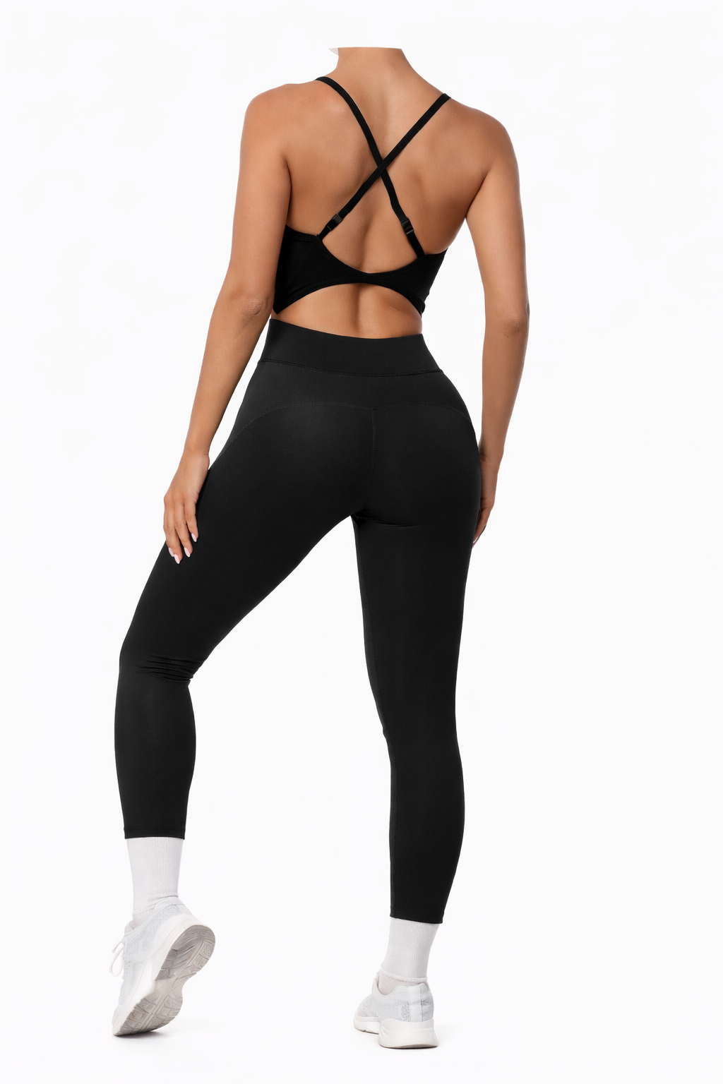 Black Strap Jumpsuit largo